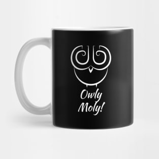 Owly Moly - surprised Owl Design Mug